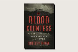 A book cover of "The Blood Countess" by Shelley Puhak.