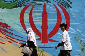 A view of a street in Tehran, Iran, on May 12.